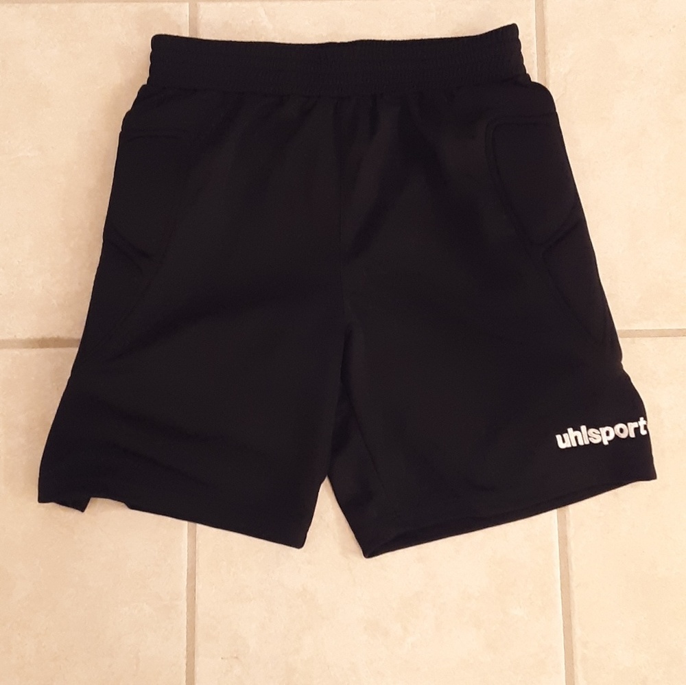 Men's padded soccer goalie shorts